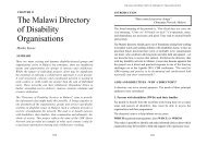 Chapter 11: The Malawi directory of disability organisations - Source