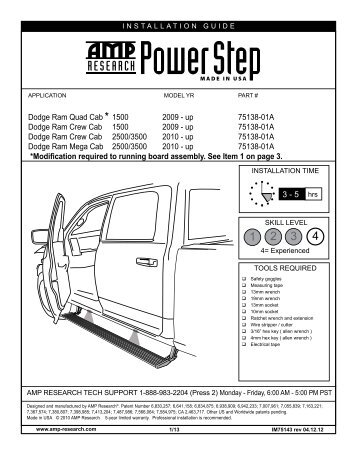 Dodge Ram 2500 & 3500 - 2010-Newer Installation ... - RealTruck.com