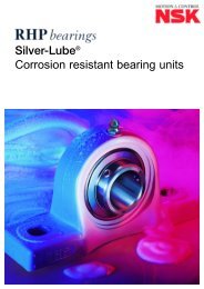 Silver-LubeÂ® Corrosion resistant bearing units