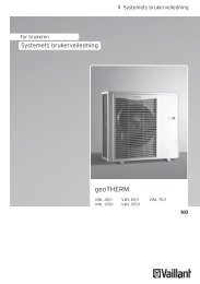 Bruk geoTHERM VWL - Vaillant