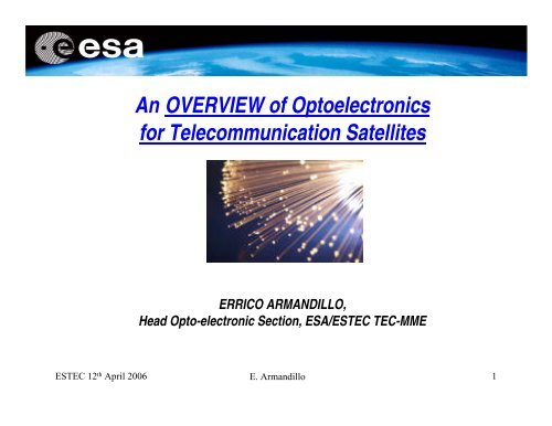 Payload - ESA Telecommunications