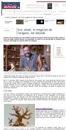 Sciences et Avenir - Eric Joisel