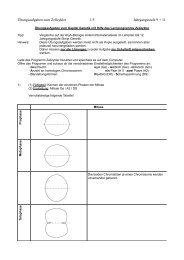 Ãbungsaufgaben zum Zellzykler - Biologie Lernprogramme