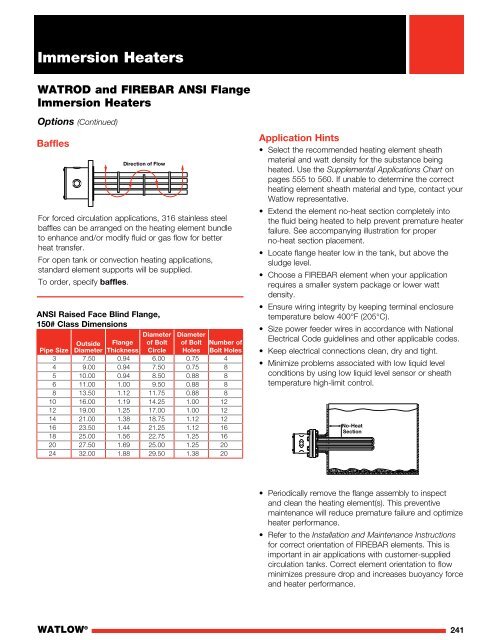 Heater Catalog (Section) - Immersion Heaters - Watlow