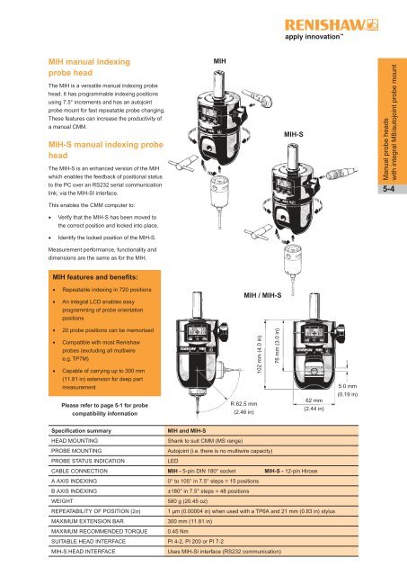 Probing Systems For Co-ordinate Measuring machines - Teknikel