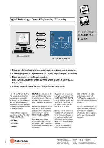 PC CONTROL BOARD PCI