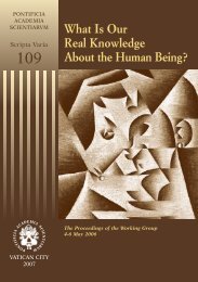 What Is Our Real Knowledge About the Human Being? - Pontifical ...