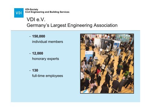 VDI Verein Deutscher Ingenieure e. V. The Association of German ...