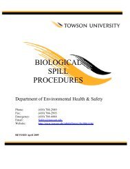 BIOLOGICAL SPILL PROCEDURES