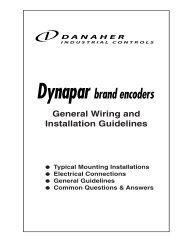 General Wiring and Installation Guidelines - Dynapar