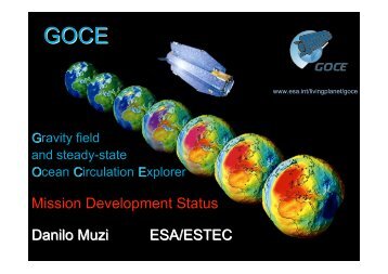 Danilo Muzi ESA/ESTEC Danilo Muzi ESA/ESTEC Mission ...