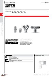 Camozzi pipe fittings series 2000 data sheet