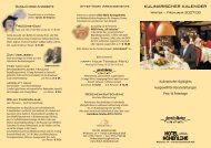 kulinarischer kalender - Hotel Hohenlohe