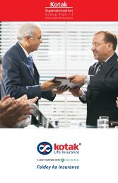 Download Brochure - Kotak Life Insurance - Kotak Mahindra