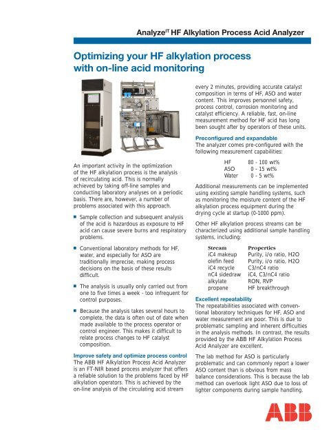 HF Alkylation Flyer - Abb