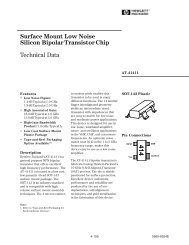 AT-41411: Surface Mount Low Noise Silicon Bipolar Transistor Chip