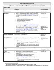 Person Specification - Oxford Deanery