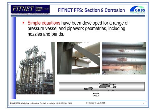 European FITNET Fitness-for-Service Procedure ... - Congrex