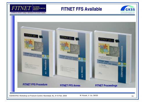 European FITNET Fitness-for-Service Procedure ... - Congrex