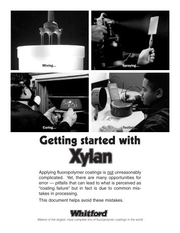 Getting Started with Xylan - Whitford Corp