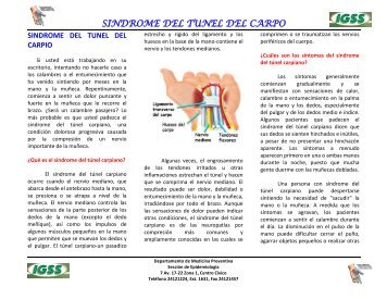 SINDROME DEL TUNEL DEL CARPO