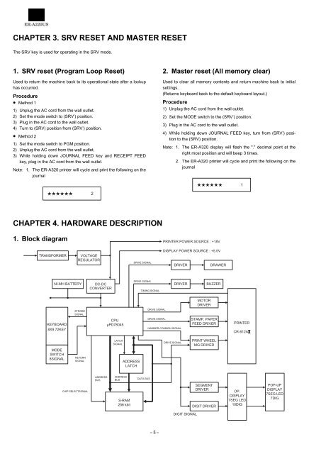 MODEL ER-A320 SERVICE MANUAL - diagramas.diagram...