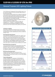 CLED100 & CLED200 GP-STA fire IP65 - Crestron