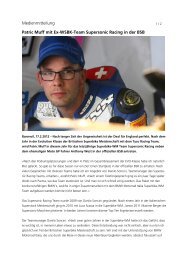 Medienmitteilung Patric Muff mit Ex-WSBK-Team Supersonic Racing ...