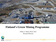 Tekes Green Mining Program/GTK