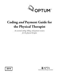 Coding and Payment Guide for the Physical Therapist