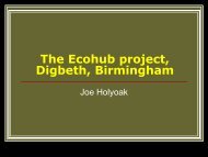 The Ecohub project, Digbeth, Birmingham - Community Land Trusts