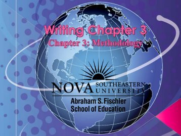 Writing Chapter 3 (Qualitative Research Methods) - 1