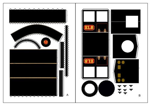 BTTF Train Time Machine papercraft - Paper Inside