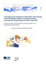 Innovation and Creativity in Education and Training in the EU ...