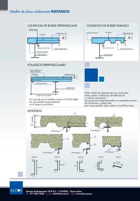 Manual TÃ©cnico PLACA COLABORANTE INSTADECK - Alcor SA