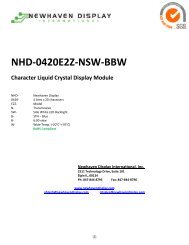 OLD Datasheet for NHD-0420E2Z-NSW-BBW - NewHaven Display