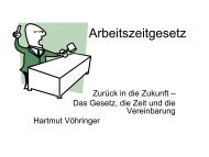 Arbeitszeitgesetz - Heimbetrieb