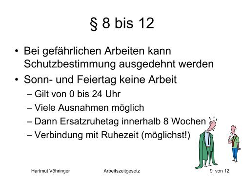 Arbeitszeitgesetz - Heimbetrieb