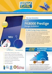 FK 8000 Prestige Design-Kollektoren Serie ... - ERSAP Solar AG