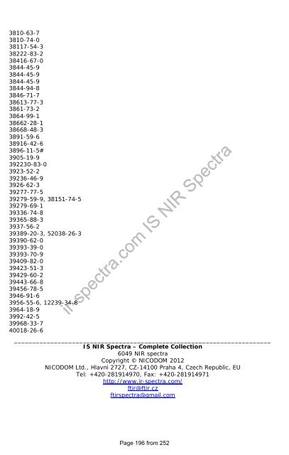 Download - FTIR Spectra. Infrared spectra Library FTIR. FT-IR ...