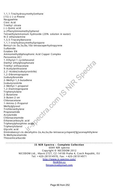 Download - FTIR Spectra. Infrared spectra Library FTIR. FT-IR ...