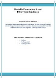 Montello ES PBIS Handbook 8 - University of Southern Maine