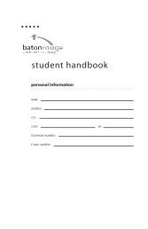 student handbook - Baton Rouge Community College