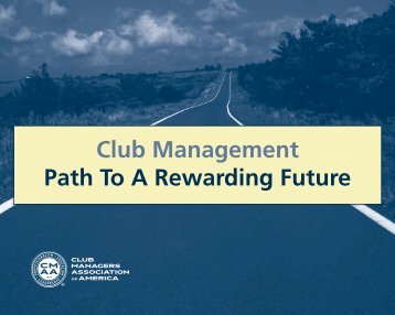 Club Management Path To A Rewarding Future - Kopplin & Kuebler