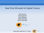 Real-Time 3D-Audio for Digital Cinema - 2020 3D Media