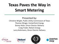 Smart Grid Deployment in Texas - Public Utility Commission of Texas