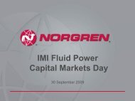 Capital Markets Day 2009 presentation - IMI plc