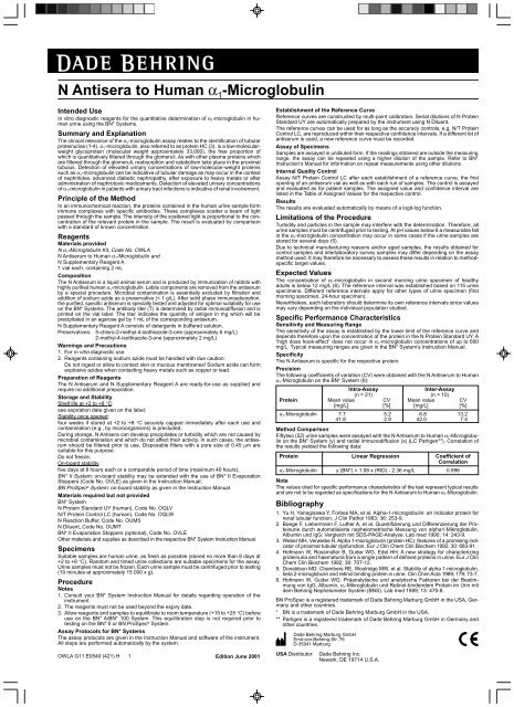 Alfa 1 microglobulina Medcorp