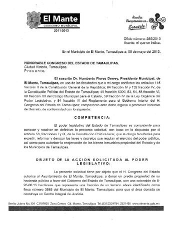 el archivo en pdf - Congreso del Estado de Tamaulipas