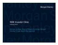 Investors' Clinic Presentation - The Nigerian Stock Exchange